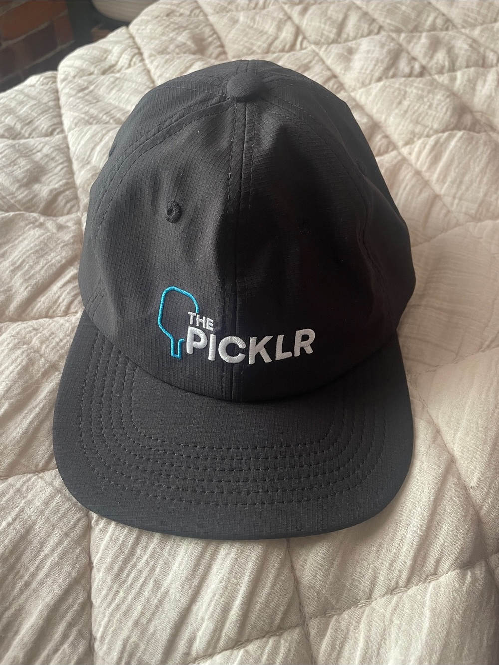The Picklr Black Logo Baseball Cap